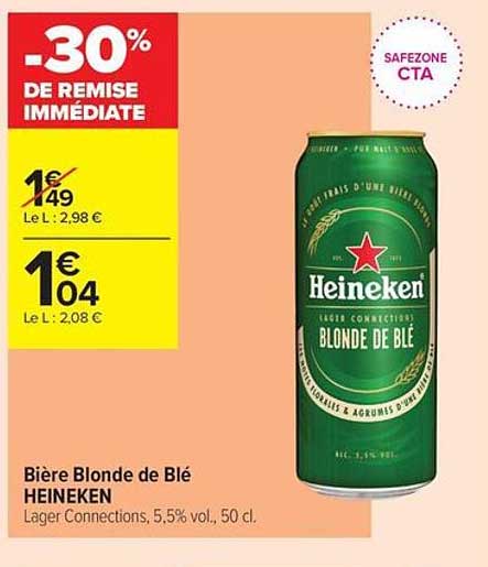 Bière Blonde de Blé HEINEKEN