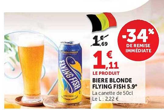 BIERE BLONDE FLYING FISH 5.9°