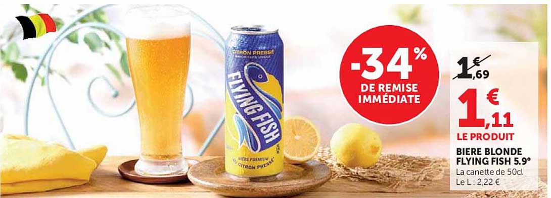 BIERE BLONDE FLYING FISH 5.9°