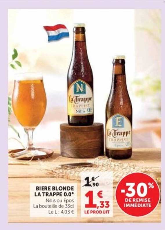 BIERE BLONDE LA TRAPPE 0.0°