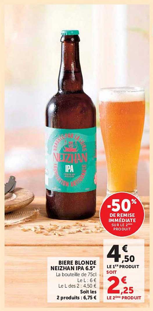 BIERE BLONDE NEIZHAN IPA 6.5°