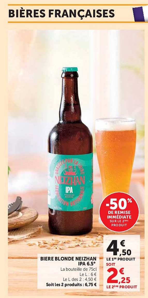 BIERE BLONDE NEIZHAN IPA 6.5°