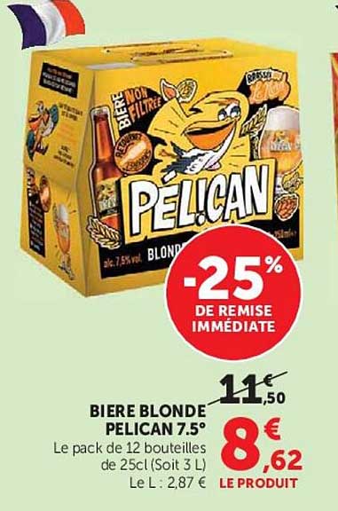 BIERE BLONDE PELICAN 7.5°