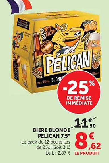 BIERE BLONDE PELICAN 7.5°