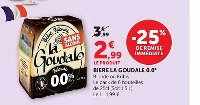 BIERE LA GOUDALE 0.0°