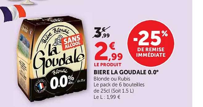 BIERE LA GOUDALE 0.0°