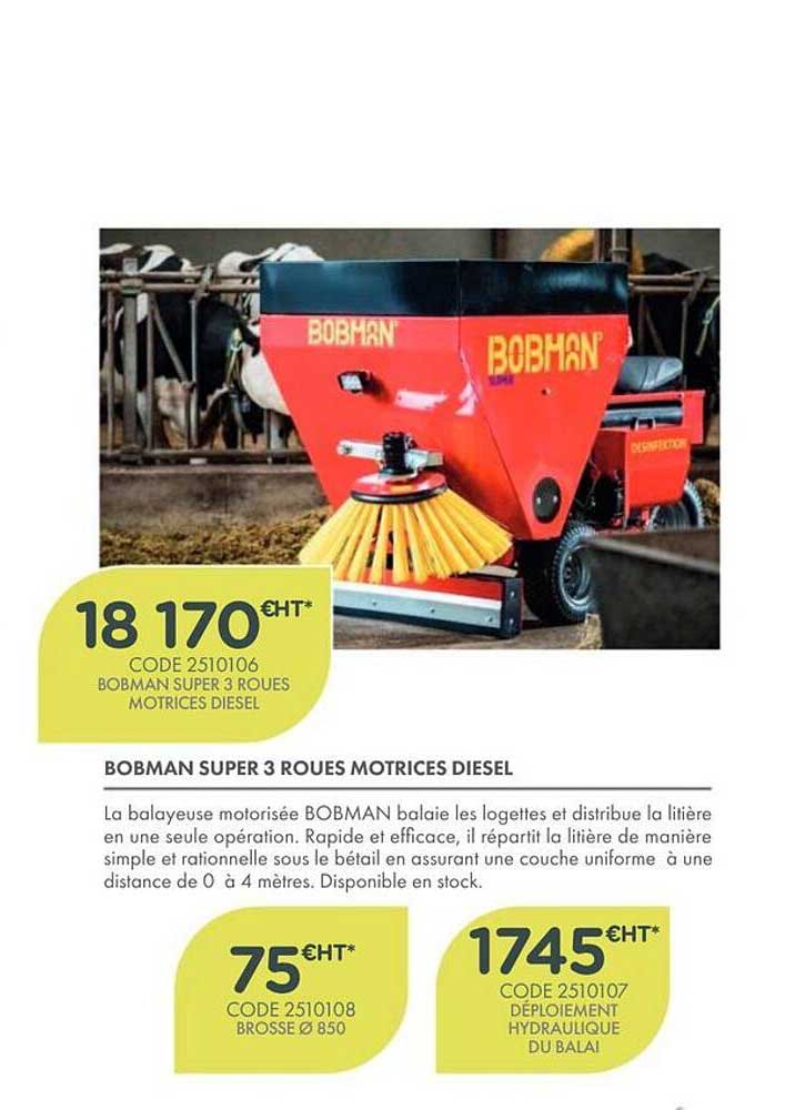 BOBMAN SUPER 3 ROUES MOTRICES DIESEL