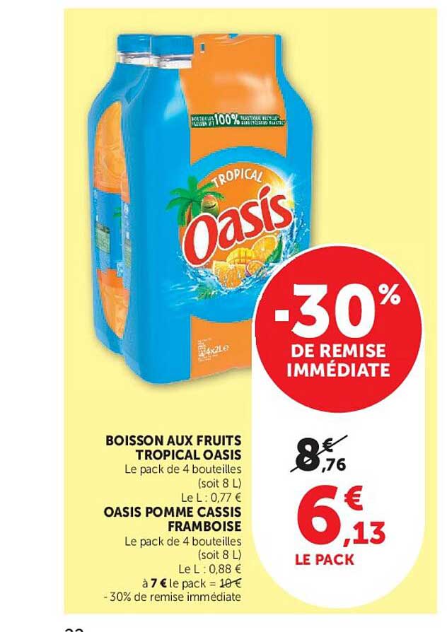 BOISSON AUX FRUITS TROPICAL OASIS
