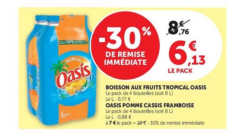 BOISSON AUX FRUITS TROPICAL OASIS