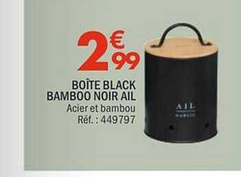 BOÎTE BLACK BAMBOO NOIR AIL