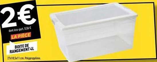 BOITE DE RANGEMENT 4L