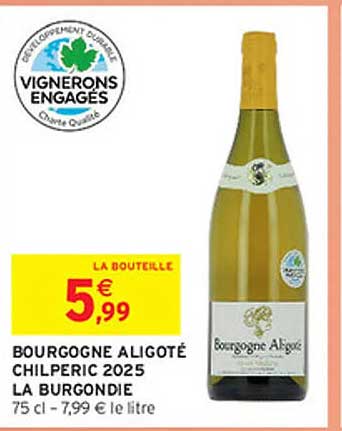 BOURGOGNE ALIGOTÉ CHILPÉRIC 2025 LA BOURGOGNE