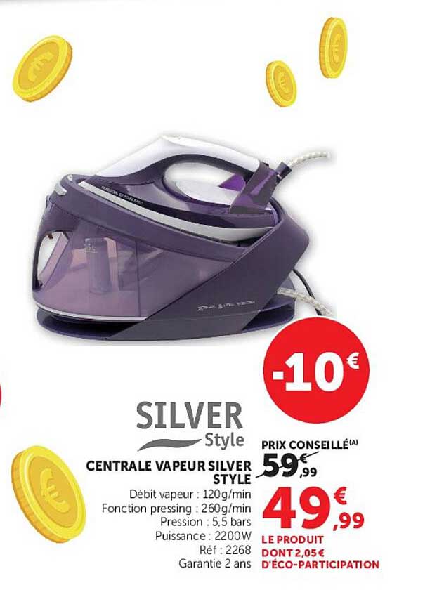 CENTRALE VAPEUR SILVER STYLE