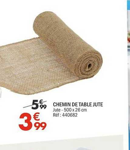 CHEMIN DE TABLE JUTE