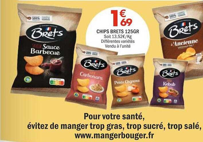CHIPS BRETS 125GR