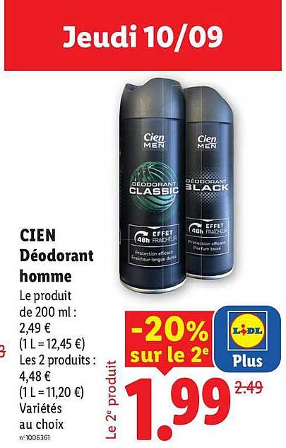 CIEN Déodorant homme