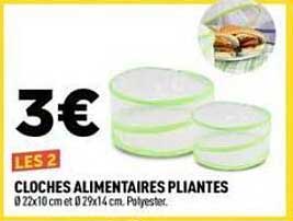 CLOCHES ALIMENTAIRES PLIANTES