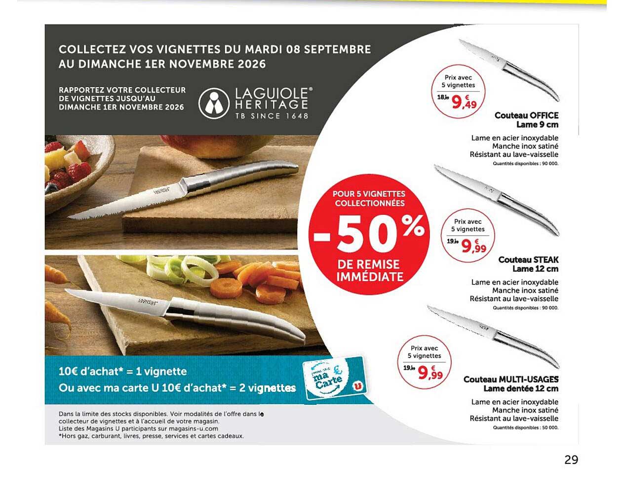 COLLECTEZ VOS VIGNETTES DU MARDI 08 SEPTEMBRE AU DIMANCHE 1ER NOVEMBRE 2026