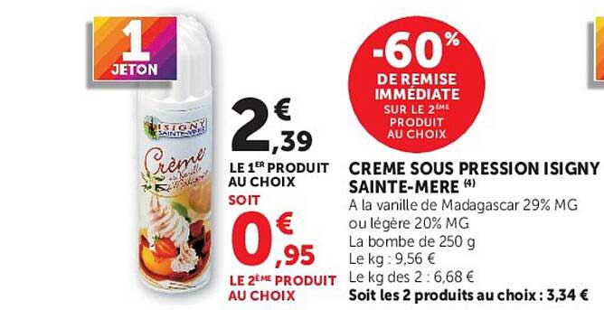 CREME SOUS PRESSION ISIGNY SAINTE-MERE