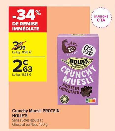 Crunchy Muesli PROTEIN HOLIE'S