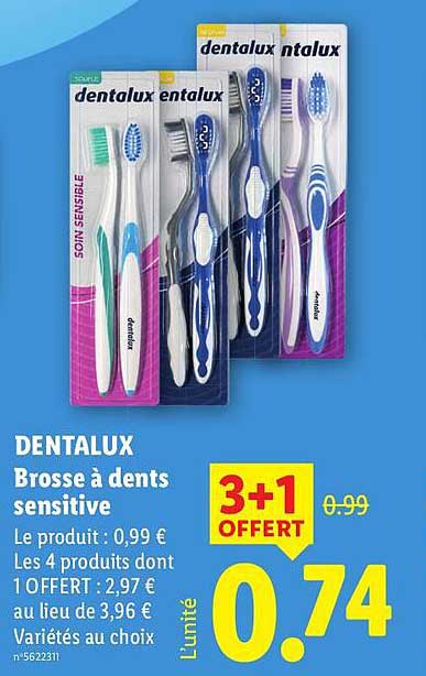 DENTALUX Brosse à dents sensitive
