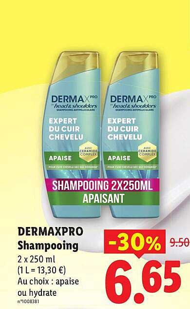 DERMAXPRO Shampooing 2 x 250 ml APAISANT