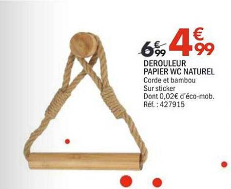 DEROULEUR PAPIER WC NATUREL