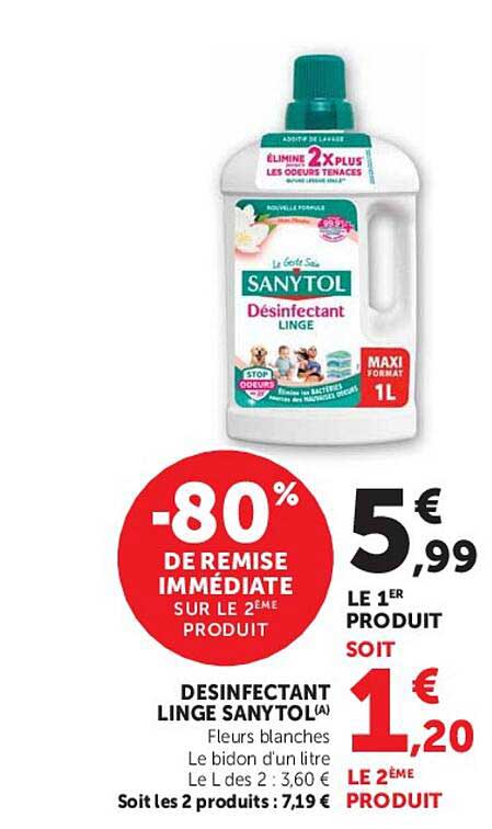 DÉSINFECTANT LINGE SANYTOL