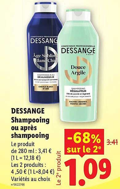 DESSANGE Shampoing ou après shampoing