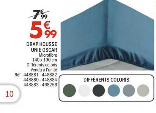 DRAP HOUSSE UNIE OSCAR