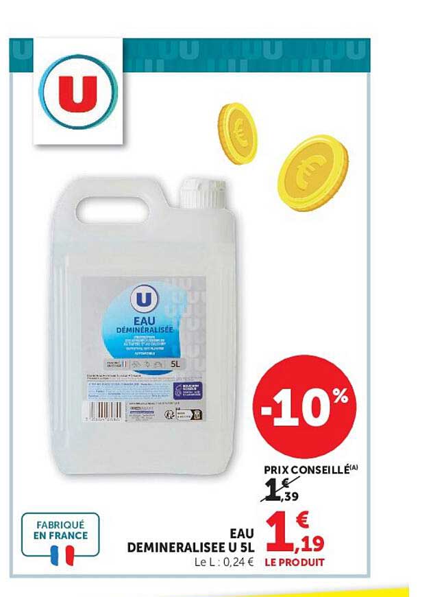 EAU DEMINERALISEE U 5 L