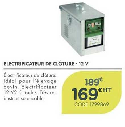 ELECTRIFICATEUR DE CLÔTURE - 12 V