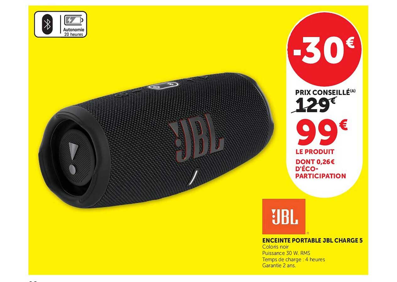 ENCEINTE PORTABLE JBL CHARGE 5