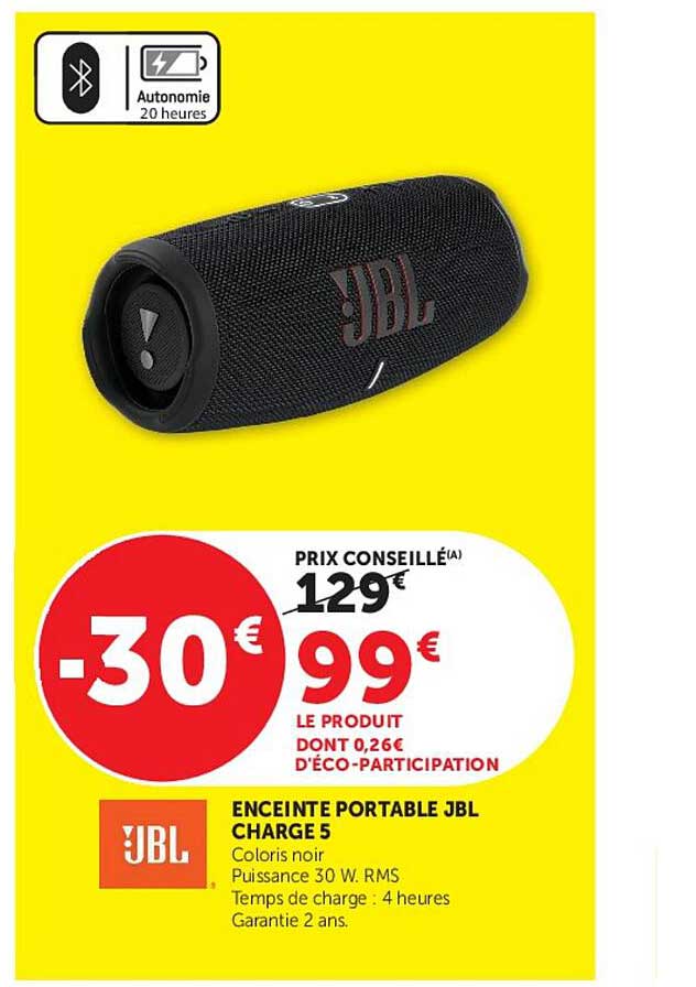 ENCEINTE PORTABLE JBL CHARGE 5