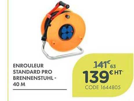 ENROULEUR STANDARD PRO BRENNENSTUHL - 40 M