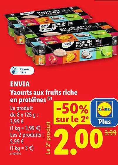 ENVIA Yaourts aux fruits riche en protéines (3)