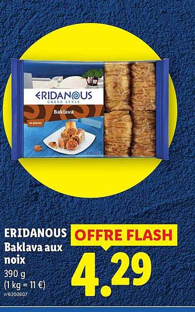 ERIDANOUS Baklava aux noix 390 g