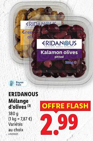 ERIDANOUS Mélange d'olives