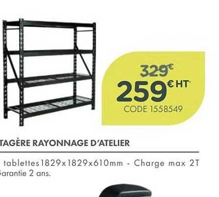ETAGÈRE RAYONNAGE D’ATELIER