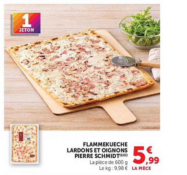 FLAMMEKUECHE LARDONS ET OIGNONS PIERRE SCHMIDT