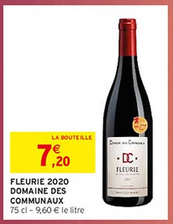 FLEURIE 2020 DOMAINE DES COMMUNAUX