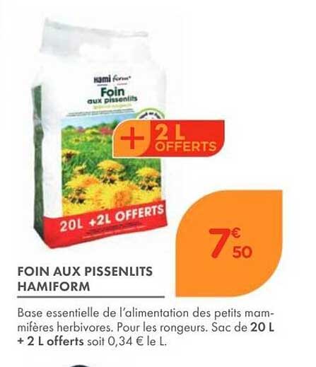 FOIN AUX PISSENLITS HAMIFORM