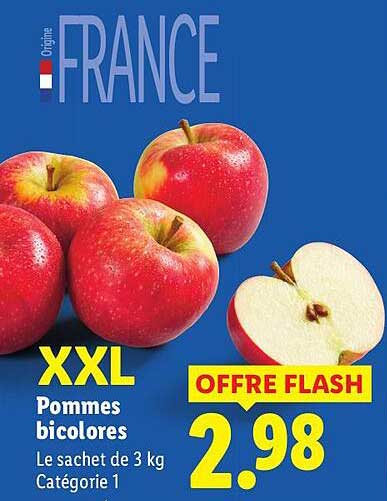 FRANCE XXL Pommes bicolores Le sachet de 3 kg Catégorie 1 OFFRE FLASH