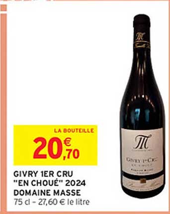 GIVRY 1ER CRU "EN CHOUE" 2024 DOMAINE MASSE