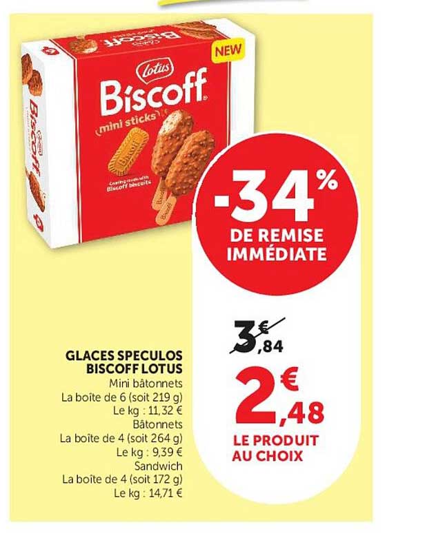 GLACES SPECULOOS BISCOFF LOTUS