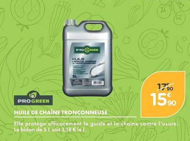 HUILE DE CHAÎNE TRONCONNEUSE