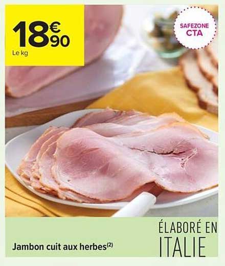 Jambon cuit aux herbes(2)