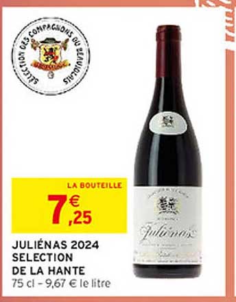 JULIÉNAS 2024 SELECTION DE LA HANTE