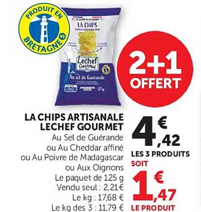LA CHIPS ARTISANALE LECHEF GOURMET