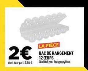 LA PIECE BAC DE RANGEMENT 12 LEFS 28x10x8 cm. Polypropylène.